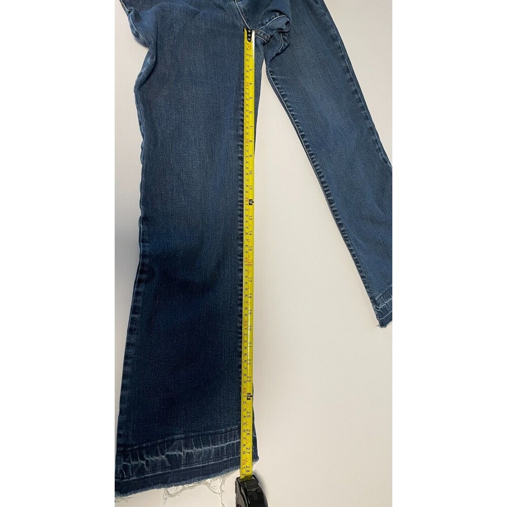 Lauren Jeans Co Ralph Lauren Bootcut Jeans Blue Denim Frayed Hem Women's Size 2 - Picture 6 of 10